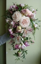 English rose shower bouquet